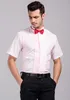Men Tuxedo Shirt Wedding Best Selling short Sleeve shirts 4 color camisa 5501-4 XS S M L XL XXL XXXL