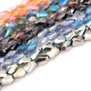 350pcs/lot9*6mm Crystal Drop Crystals Bracelet Top Quality Faceted fan-shaped Teardrop Glass Beads With Psychedelic Jewelry Bracelets