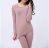 Women's Trousers Top Solid Slim Modal Comfort Women's Body Set Winter Thermal Underwear Large Size XL-6XL