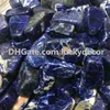 500g vente en gros 30-50mm cristal de sodalite naturel irrégulier pierres roulées en vrac lot poli veines bleues minéraux roches nettoyage des chakras de la gorge