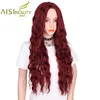 AISI BEAUTY 30" Parrucche di capelli sintetici ondulati lunghi di colore misto marrone e giallo per donna