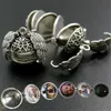 Magic Expanding 4 Photo Pendant Memory Floating Locket Halsband Angel Wings Flash Box Fashion Album Box halsband Gå till mamma