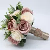 Gelin Buket İpek Düğün Çiçeği Nedime Gül Peonies Boho Yapay Çiçek Evlilik Aksesuarları Ramos de Flores Para Novias