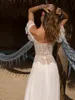 Asaf Dadush Boho Wedding Dresses Bohemian Lace Off The Shoulder Wedding Dress A Line Beach Bridal Gowns Robe De Mariee
