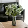 Fake Single Stem Peony (3 heads/piece) 19.69" Length Simulation Round Roses for Home Wedding Decorative Artificial Flowers