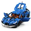 Technic 13125 MOC Bagutis Blue Racing RC Car 3858pcs Building Blocks Compatible 42083 20086 Bricks Children Education Christmas Gifts Birthday Toys For Kids