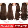22quot Long Afro Curly DrawString Ponytail syntetiskt hårstycke Ponny Tail Hårstycke för kvinnor Fake Bun Clip in Hair Extension822491777249