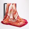 LuxuryHigh Quality 100 Silk Scarf Brand Famous Designer Horse E Print Mönster Square Scarf Womens Scarves For Gift Size 90x90cm 8411584