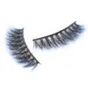 Faux cils naturels dégradés bleus, longs, maquillage 3d, Extension de cils en vison, pour Beauty2561391