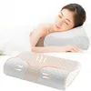 100% nuovo cuscino morbido massaggiatore per assistenza sanitaria cervicale cuscino in memory foam cuscini ortopedici cuscino per collo in lattice fibra rimbalzo lento