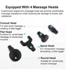 Elektronische therapie Body Massage Guns 3 Bestanden 24 V Borstelloze LED Massage Guns Body Spieren Ontspannende Hulp Pijns met 4 Hoofden