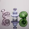 Cyclone Riptide İplik Carb Cap 2mm Banger Duman Ile 25mm Kase Büyük Hava Akışı Cam Dome Dab Kuleleri Çeşitli Renk