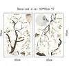 Style chinois blanc magnolia wall autocollant oiseau fleur de fleur mural sticker salon