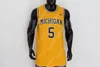 Michigan Wolverines basketbalshirt Jace Howard Tray Jackson Olivier Nkamhoua Terrance Williams Tarris Reed Jr Dug McDaniel Juwan Howard Chris Webber Jalen Rose