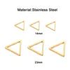 Novo design, aço inoxidável triangular geométrico Charms para jóias DIY Fazendo o pingente geométrico Triangl para colares conectores de conectores