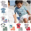 Baby Jungen Kleidung Sets Gedruckt Kinder T-shirts Shorts 2PCS Sets Kurzarm Junge Outfits Sommer Kinder Kleidung 7 Designs DHW2898