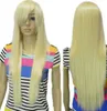 PERRUQUE WBY Long Straight Blonde Hairnet Full Hair Cosplay Cosplay Role Play Party Wig