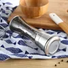 Stainless Steel Salt and Pepper Grinder Shakers Glass Body Salt And Pepper Mill with Adjustable Ceramic Rotor ZC27312738494