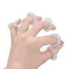 Silver Massage Acupuncture Finger Rings Health Care Acupressure Hand Massager Pain Relief Stress Relief Help Sleep Tools 100pcs 251u