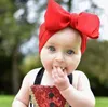 Kids Girl Stretch Turban Knot pannband Småbarn Baby Girl Big Bow Knot Hårband Solid Headwear Head Wrap Hair Band Accessories By108929885