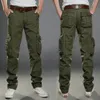 Mens Winter Pants Thick Warm Cargo Pants Casual Fleece Pockets Fur Trouser Plus Size 38 40 Fashion Loose Baggy Joger Worker Male