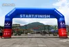 Utomhusuppblåsbar Start / Finish Line Skräddarsydd Utskriftssport Archway Running Arch med logotyp för reklamhändelse