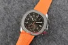 New Men's Watch Mens Automatic Cal.324 SC Date Orange Rubber Men Eta 5711 Platinum Watches PPF 40mm Factory Wristparent Wristparent