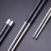 High quality 100 Pairs Japanese Chopsticks Set 304 Stainless Steel Reusable Travel Chopsticks Gift