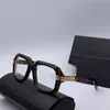 전설 빈티지 블랙/골드 스퀘어 안경 안경 607 Sun Unisex Sunglasses Shades New Box