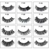 3D Mink False Eyelashes 13-15MM Crisscross Thick Long Handmade Fake Lashes Eyelash Extensions Eye Makeup Normal F Series