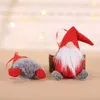 Nieuwe kerstpop ornamenten pluche tomte poppen decoratie huis bruiloft kerstfeestje decor voor kind rood Xmas Tree Ornament