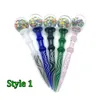 New Glass Bubble Cap Pencil Mushroom Knife Dabber Stick carb cap oil rig for glass bong water pipe smoke accessory