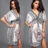 Sukienki Kobiety Odzież Plus Size Plaża Dress Summer Casual Czechy Dresses V Neck Sexy Mleko Silk Dress Nightgown Sleepwear Robe Vestidos 5820