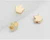 100 pz/lotto Crown Bead placcato Oro distanziatore Perline Jewerly Accessori per Monili Che Fanno 5mm