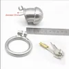 Super Small Metal penis sleeve cock cage urethral catheter stainless steel male chastity device Belt BDSM Penis Ring lock sex toys1102608