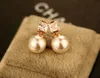 Pendientes de perlas de circón sexy coreano joyería temperamento moda femenina lujo 18k pendientes chapados en oro joyería de alta calidad regalos de vacaciones