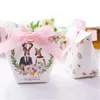 Creative European Cartoon Unicorn/ Flamingos Candy Boxes Wedding Favors Bomboniera Party Gift Box Paper Package Candy Bag 30pcs