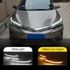 2 stücke für toyota corolla 2015 - 2019 led drl scheinwerfer augenbraue tagszeit laufend mit fließend dynamisch blinker