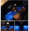 Strisce a LED Auto Light Interior 4pcs 8 Color 72 LED Music Music Strips Lights Atmosfera Atmosfera Atmosping Atming With Sound Active 4822080