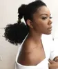 Coiffure de queue de cheval naturelle afro-américaine super magnifique, rapide et facile, bouffée élégante avec clips, extension de cheveux afro crépus bouclés en queue de cheval