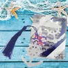 20PCS Anchor Bookmark with Tassel Nautical Wedding Favors Birthday Gifts Bridal Shower Beach Theme Event Keepsake Party Giveaways Ideas