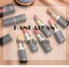 9 kleuren Mermaid Ji Shiny Metallic Lipsticks Pearlescent Color Change Lipstick Lip Gloss Free Ship 3PCS