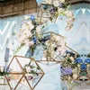 5 adet set düğün aşaması dekorasyon kare çiçek sütunu stand yol yol kurşun metal raf ekran rafı 3 renk yükleme 5359863