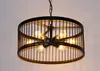 Nordic Black Iron Pendant Lampor Metalllampa Balkonglampor Järn Industriell Air Restaurant Bar Hängsmycke Ljus Myy