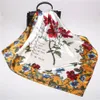 New summer satin silk scarf women's 90cm square with fashionable decorative scarves