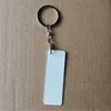 sublimation aluminum blank heart shape Bone round keychains hot transfer printing diy custom blanks key ring consumables