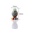 US-Farbe Heady Smoking Carb Cap Fit Einsatz 19 mmOD Wig Wag Style Glasblasenkappen für Quartz Banger Electric Dab Oil Rig