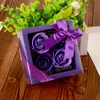 Mother039s Mydło Kwiat Kreatywne wysokiej jakości pudełko sztuczne róże Romantyczne walentynki 039S DZIEŃ Prezent Urodziny Wesele 2867660