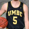 カスタムUmbc Retrievers Basketball Jersey Ncaa College Kennedy Nathan Johnson Daniel Akin Jack Schwietz R.眼石トンプソンオーウェンズロジャース