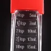 200pcs Plastic Adjustable Measuring Spoon Kitchen Transparent Red Baking Cooking Tools Measuring Scoop